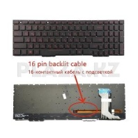 Клавиатура Asus FX553V FX553VD GL753 GL553 с подсветкой, черная 