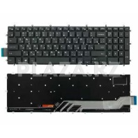 Клавиатура для Dell P65F черная с подсветкой Клавиатура для Dell P65F черная с подсветкой