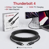 Кабель"Loryvan" Thunderbolt 4 для Apple USB Type-C toType-C 1.5 м